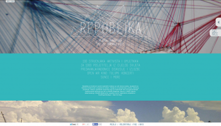 Project Republika, one-page website for Internet rights conference