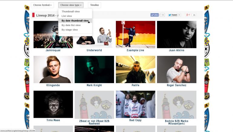 EXIT festival official website