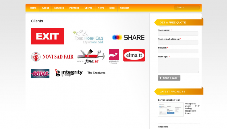 Fermicoding Internet engineering website, web presentation of our company