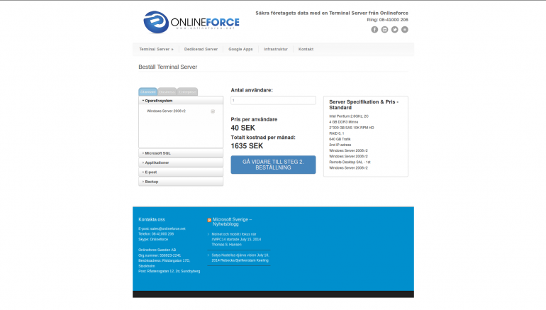 Server selection tool, a WordPress plugin for Web store