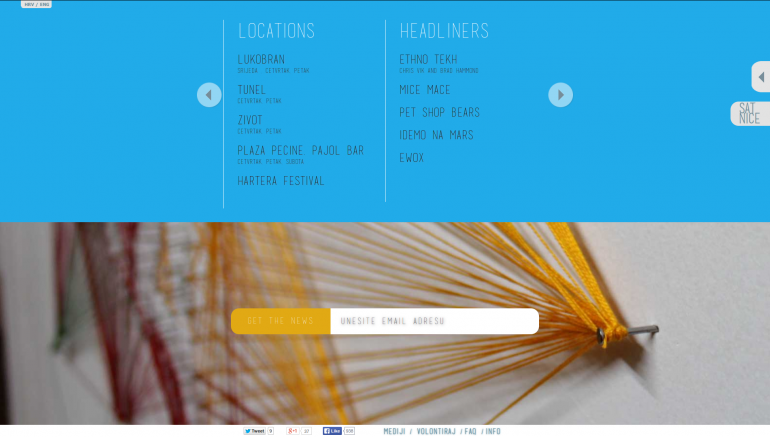 Project Republika, one-page website for Internet rights conference