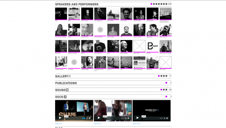 Share foundation project, Drupal-based system that can create new event site on a click of a button