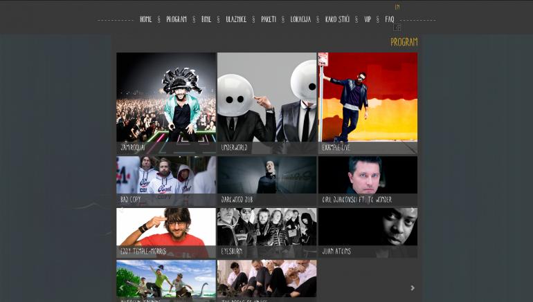Sea Dance festival project, a responsive website for multiple devices