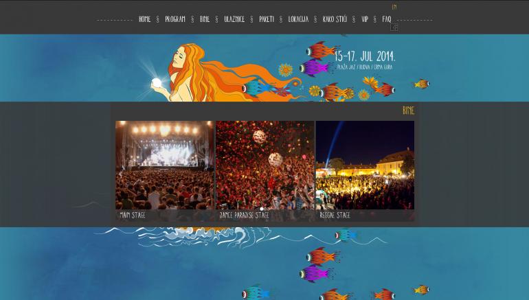 Sea Dance festival project, a responsive website for multiple devices