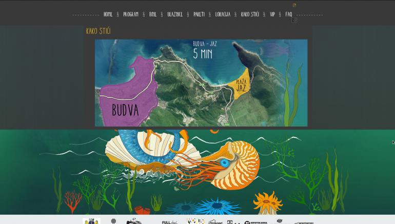 Sea Dance festival project, a responsive website for multiple devices