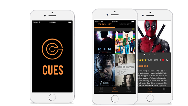 Cues project, movie industry startup platform